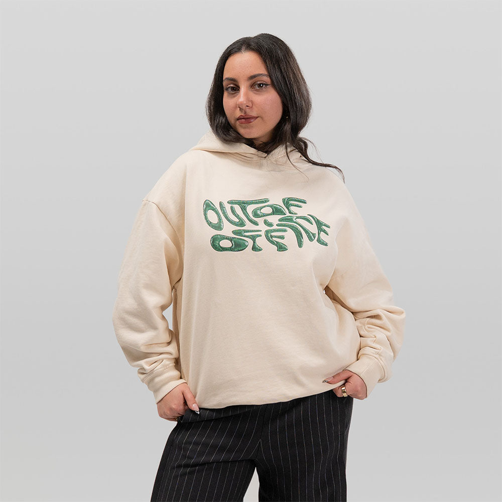 OOO Hoodie Bone-White