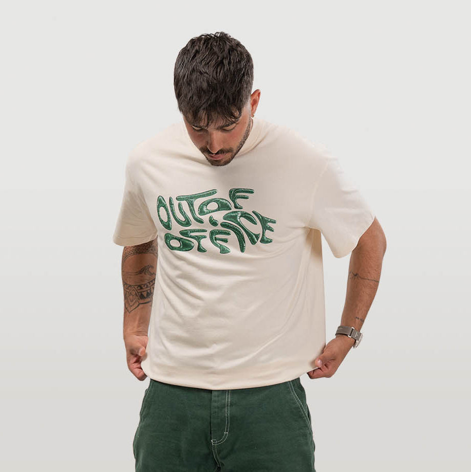 OOO T-Shirt Bone-White